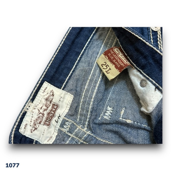 1077 Buckle | Big Star Liv Bootcut Jeans 25L (28x31.5) Hemmed Vintage Collection - Picture 7 of 11